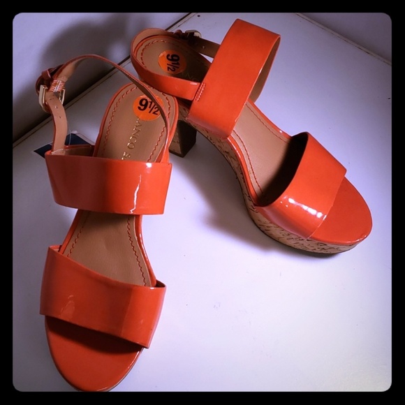 Franco Sarto Shoes - Vibrant Orange Franco Sarto Size 9.5 Sandals